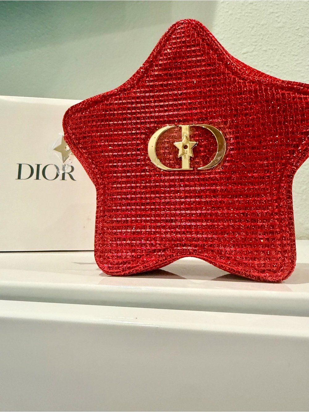 Dior 2026 Lunar New Year Red Star Cosmetic Pouch